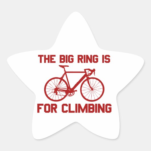 De grote ring is voor het klimmen ster sticker (Voorkant)