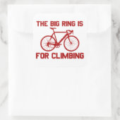 De grote ring is voor het klimmen vierkante sticker (Tas)