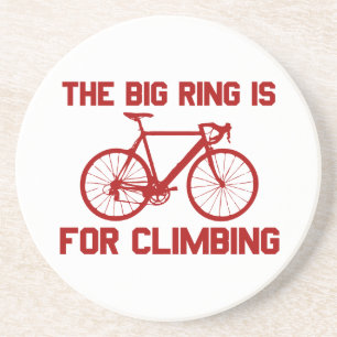 De grote ring is voor het klimmen zandsteen onderzetter