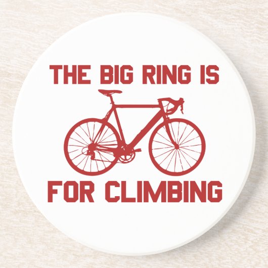 De grote ring is voor het klimmen zandsteen onderzetter (Voorkant)