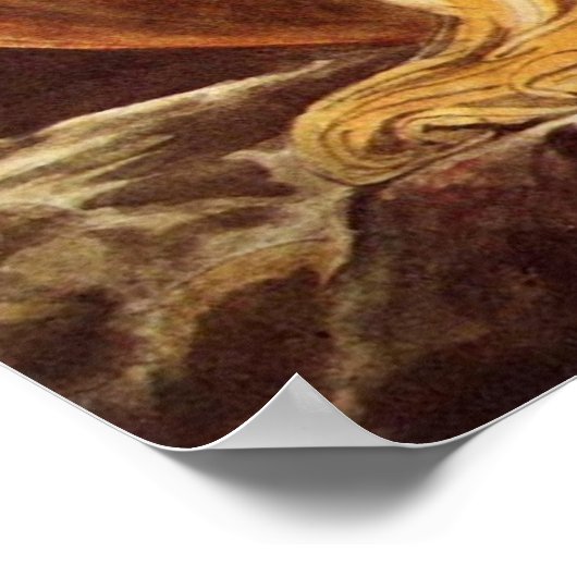 De grote rode draak en de vrouw van William Blake Poster (Hoek)