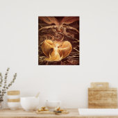 De grote rode draak en de vrouw van William Blake Poster (Keuken)