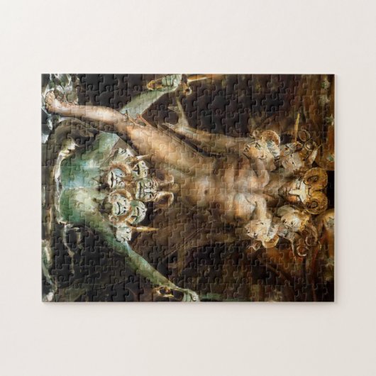 De Grote Rode Draak en het Beest van het Zee Legpuzzel (Horizontaal)