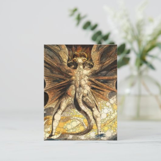 De grote rode draak van After William Blake Feestdagenkaart (Staand voorkant)