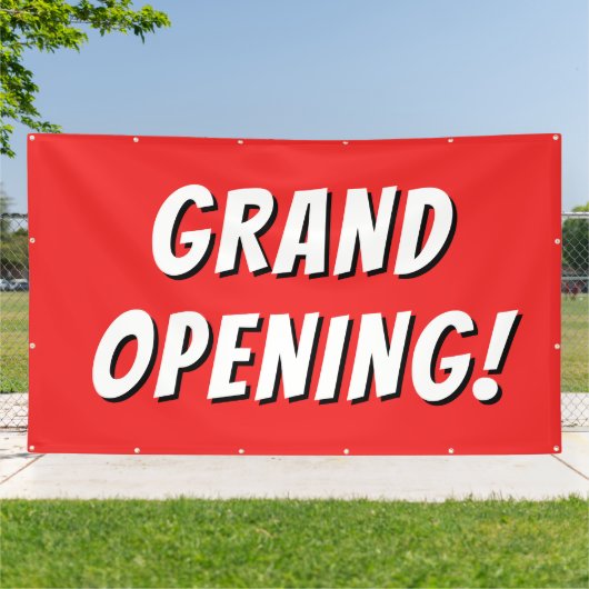 De grote rode opening! Banner (Buitenkant)