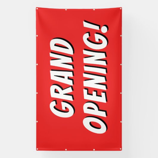De grote rode opening! Banner (Verticaal)