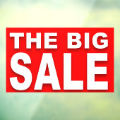 De GROTE RODE VERKOOP Teken Venster Cling Raamsticker (Vel 3)