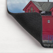 De grote rode vuurtoren van Holland Michigan Muismat (Hoek)