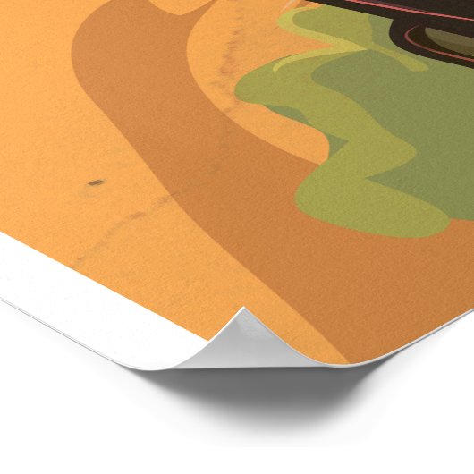 De grote rokergebergte reisposter. poster (Hoek)