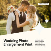 De "grote Romance" | 36x24 Aangepaste bruiloft Foto Afdruk