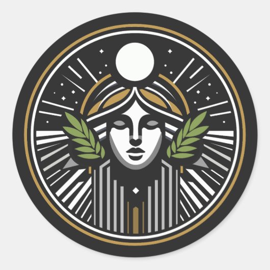 De grote Romein, Ronde Sticker (Voorkant)