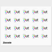 De grote ronde witte Sticker (Vel)