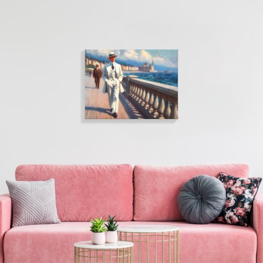 De grote rondleiding canvas afdruk (Insitu (Woonkamer))