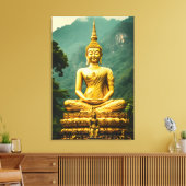 De Grote Samadhi van Suvarna Canvas Afdruk (Insitu (Woonkamer))
