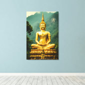 De Grote Samadhi van Suvarna Canvas Afdruk (Insitu (Houten vloer))