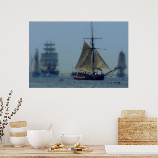 De grote schepen poster (Keuken)