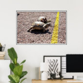 De grote schildpad en slakkenas poster (Thuiskantoor)