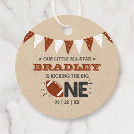 De grote schoppen | Football 1e verjaardag Bedankjes Labels