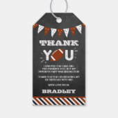 De grote schoppen | Football 1e verjaardag Cadeaulabel (Voorkant)