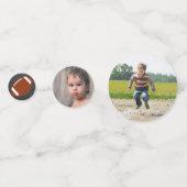 De grote schoppen | Football 1e verjaardag Confetti (Achterkanten)