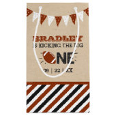 De grote schoppen | Football 1e verjaardag Klein Cadeauzakje (Achterkant)