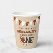 De grote schoppen | Football 1e verjaardag Papieren Bekers (Achterkant)