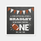 De grote schoppen | Football 1e verjaardag Servet (Voorkant)