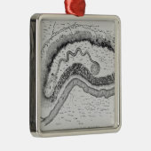 De grote serpent Mound Metalen Ornament (Rechts)