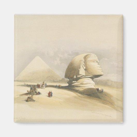 De Grote Sfinx en de Pyramiden van Giza, uit "E Magneet (Voorkant)