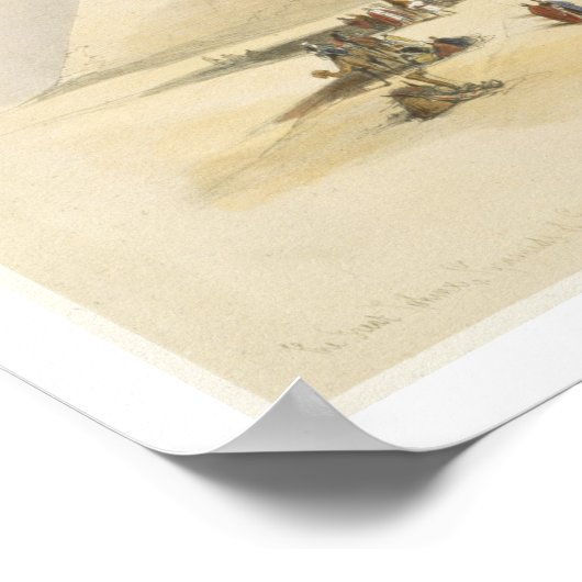 De Grote Sfinx en de Pyramiden van Giza, uit "E Poster (Hoek)