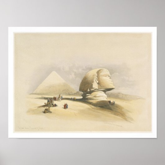 De Grote Sfinx en de Pyramiden van Giza, uit "E Poster (Voorkant)