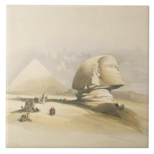 De Grote Sfinx en de Pyramiden van Giza, uit "E Tegeltje (Voorkant)