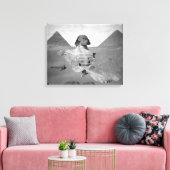 De Grote Sfinx & piramides, 1878 Canvas Afdruk (Insitu (Woonkamer))