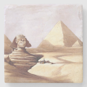 De Grote Sfinx, Piramides van Giza Stenen Onderzetter