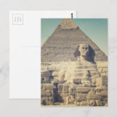 De grote Sfinx van Giza Briefkaart (Voorkant / Achterkant)