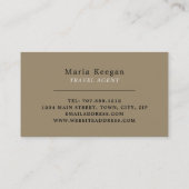 De Grote Sfinx van Giza, Egypte, reisagent Visitekaartje (Achterkant)