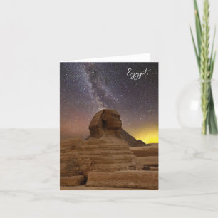 De grote sfinx van Giza Feestdagen Kaart