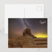 De grote sfinx van Giza Feestdagenkaart (Voorkant / Achterkant)