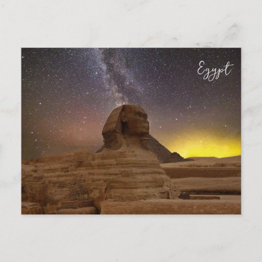 De grote sfinx van Giza Feestdagenkaart (Voorkant)