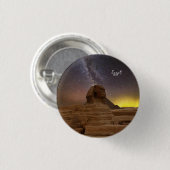 De grote sfinx van Giza Ronde Button 3,2 Cm (Voorkant /achterkant)