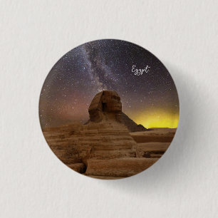 De grote sfinx van Giza Ronde Button 3,2 Cm