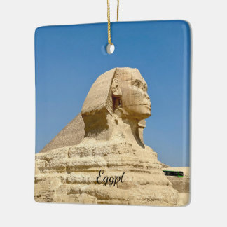 De Grote Sfinx van Giza tegen een heldere blauwe l Keramisch Ornament