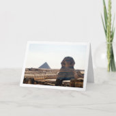 De grote sfinx van Gizeh, piramides van Gizeh, Caï Kaart (Voorkant)