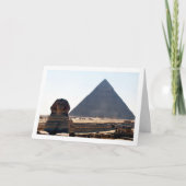 De grote sfinx van Gizeh, piramides van Gizeh, Caï Kaart (Voorkant)