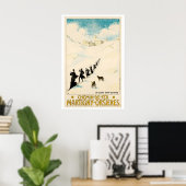 De Grote Sint-Bernhardpas Spoorweg Poster (Thuiskantoor)