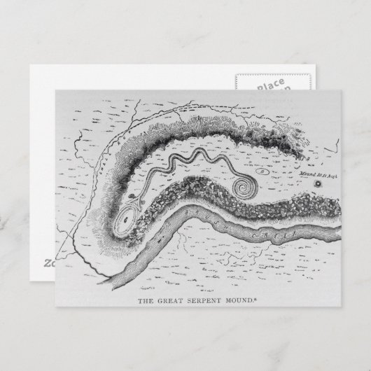 De grote slangenheuvel briefkaart (Voorkant / Achterkant)