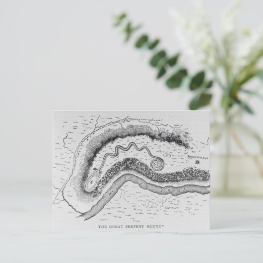 De grote slangenheuvel briefkaart (Staand voorkant)