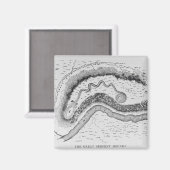 De grote slangenheuvel magneet (Voorkant / Achterkant)