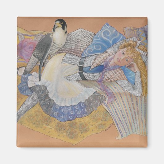 De grote slechtvalkmagneet magneet (Voorkant)