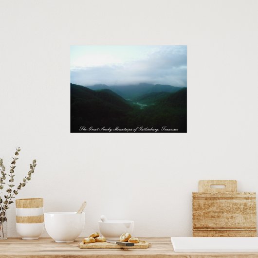 De Grote Smoky Bergen van Gatlinbu... Poster (Keuken)